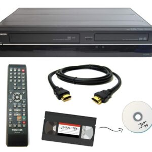 Toshiba VHS to DVD Recorder VCR Combo w/ Remote, HDMI (Renewed)