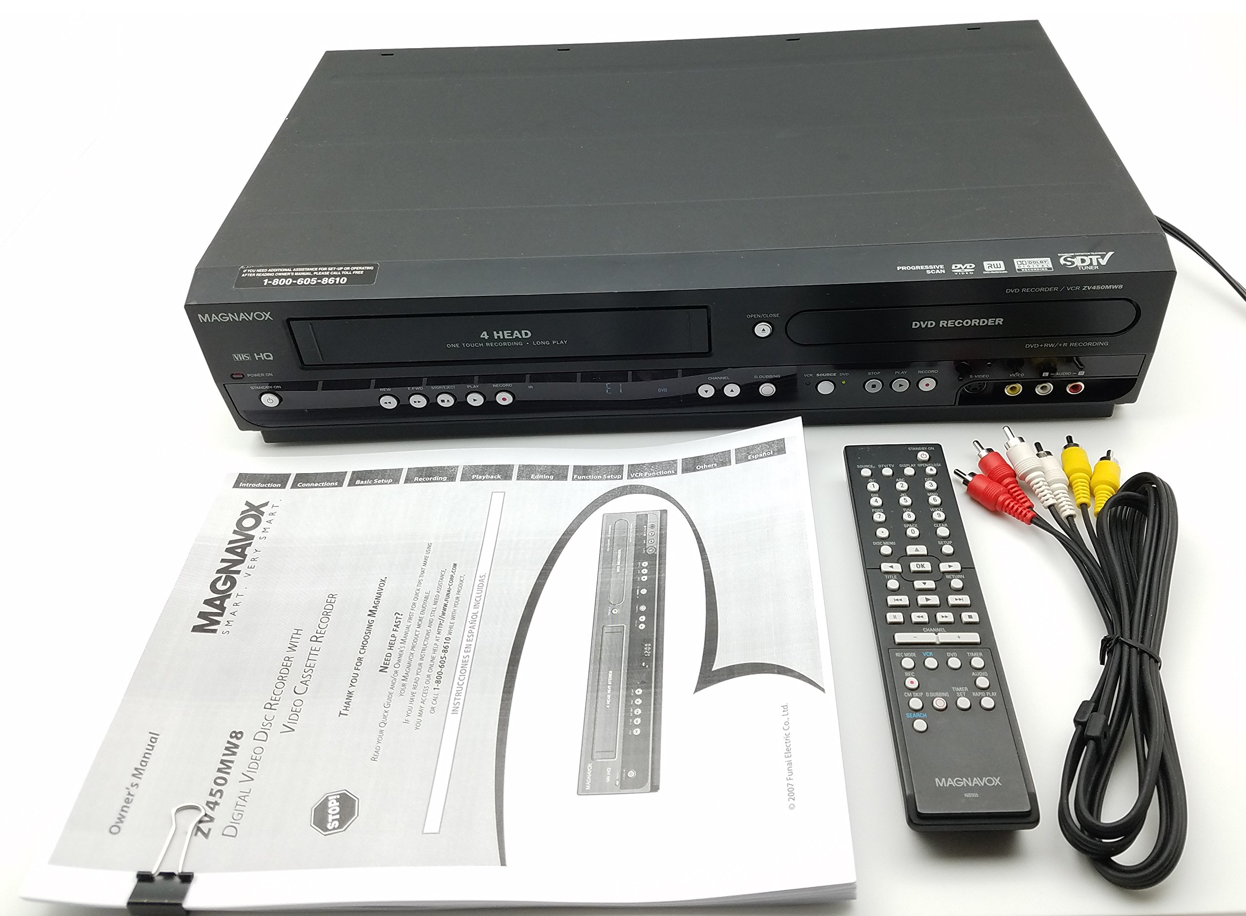 Magnavox ZV450MW8 DVD Recorder and VCR Combo with Digital Tuner [Electronics]