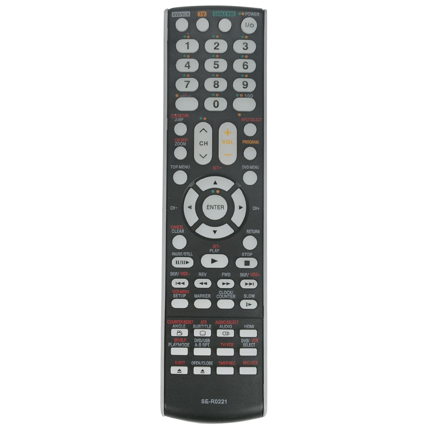 SE-R0221 Replace Remote Control Work for Toshiba DVD Player/VCR Combo SD-V594 SD-V594SU