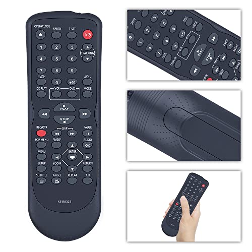 New SE-R0323 Replacement Remote Control Compatible for Toshiba DVD/VCR Combo Player SDV296 SD-V296 SDV296KU SD-V296KU