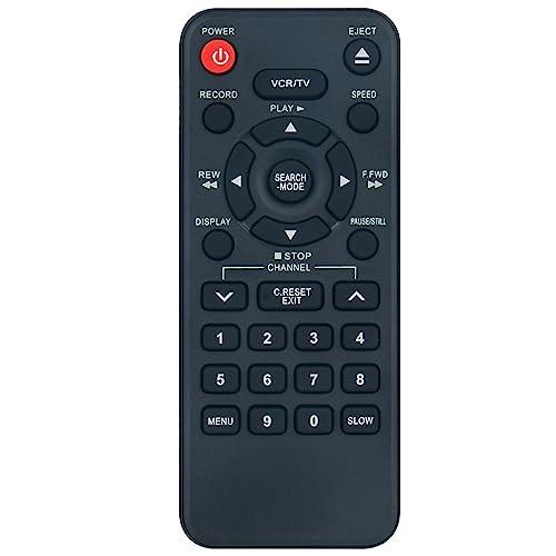 NA312 NA312UD NA362 NA362UD Replacement Remote Control Applicable for Emerson VCR EWV603 EWV404 EWV403 EWV403A/Sylvania VCR SSV6003/Durabrand VCR DCV603 RSDCV603 Video Recorder