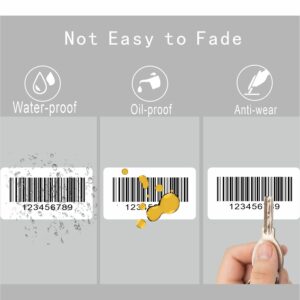 Hybsk 2.25x1.25 inch Direct Thermal Labels for Barcodes, Address, Compatible with Rollo Label Printer & Zebra Desktop Printers (2.25"x1.25",White)