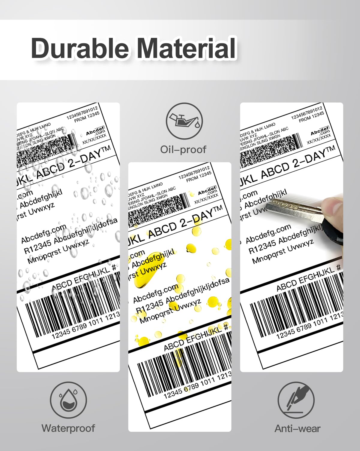 Thermal Labels, SWIFINT 4"x6" Direct Thermal Shipping Label, Perforated Fanfold Labels Compatible with Lable Printer MUNBYN, NELKO, IDPRT SP420, SP410, SWIFINT PL70E, Permanent Adhesive, Pack of 500