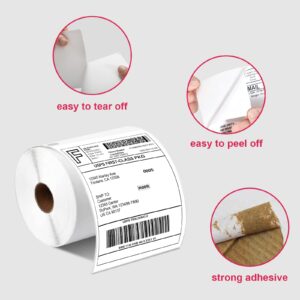 Muotich Thermal Labels 4x6 Roll - 450 Labels, All Purpose Direct Thermal Perforated Postage Shipping Label for Rollo, Zebra, MUNBYN and Polono Thermal Printer (NOT for DYMO)