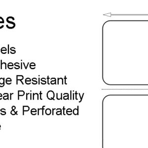 Nextphase Packaging Direct Thermal Labels - 3" x 2" - Perforated UPC Barcode FBA Address Labels with Premium Adhesive, Compatible with Zebra & Rollo Label Printers - 1 ROLL