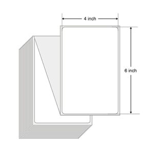 Thermal Labels 4x6, MakerKing Direct Thermal Printer Shipping Label (1000 4x6 Fan-Fold Labels), White Mailing Fanfold Postage Labels Compatible with Rollo, MUNBYN, iDPRT, Zebra Thermal Label Printer