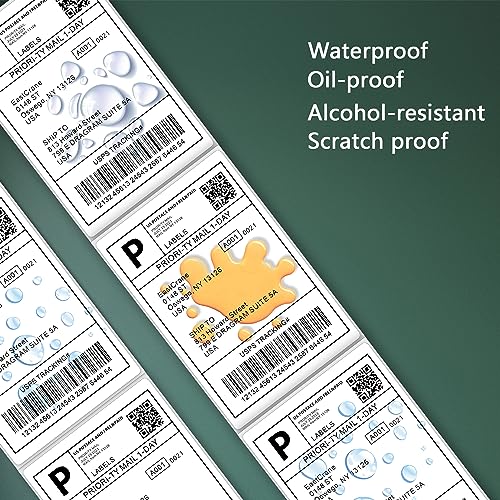 EastCrane 4x6 Thermal Shipping Lables Roll, 500 Labels/Roll,Compatible with Rollo Zebra MUNBYN JADNES Phomemo IDPRT,Commercial Grade,Permanent Adhesive,Perforated