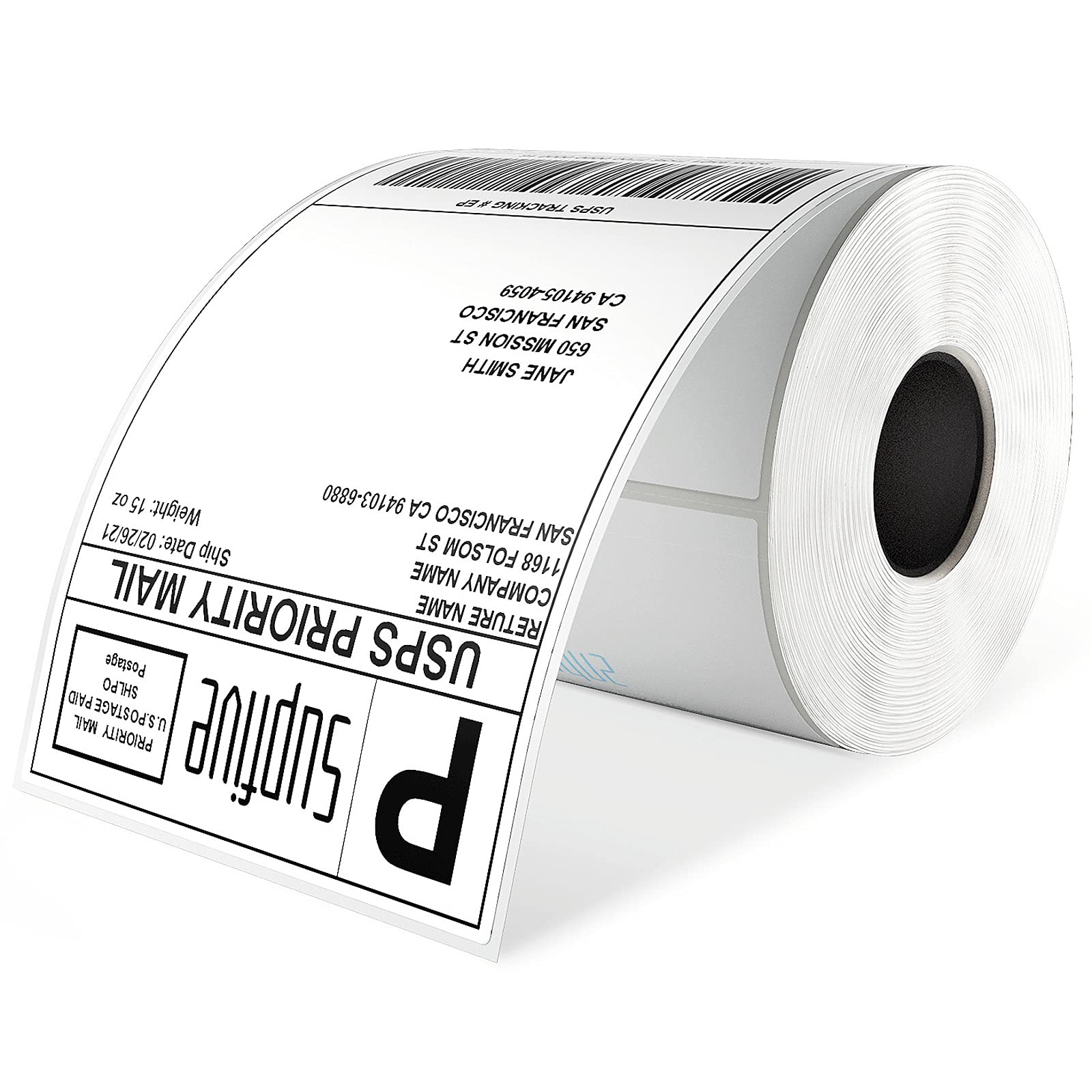 Supfive Shipping Labels 4x6", Direct Thermal Labels Compatible with MUNBYN, Rollo, POLONO, Zebra, Label Printer 220/Roll x 4 Rolls