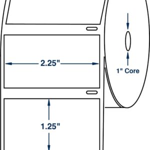 LINE42 Compatible DYMO 30334 2-1/4" x 1-1/4" Multipurpose Barcode/FNSKU Labels, Compatible with DYMO Labelwriter 450, 4XL, Rollo & Zebra Desktop Printers, Perforated, 10 Rolls/10,000 Labels