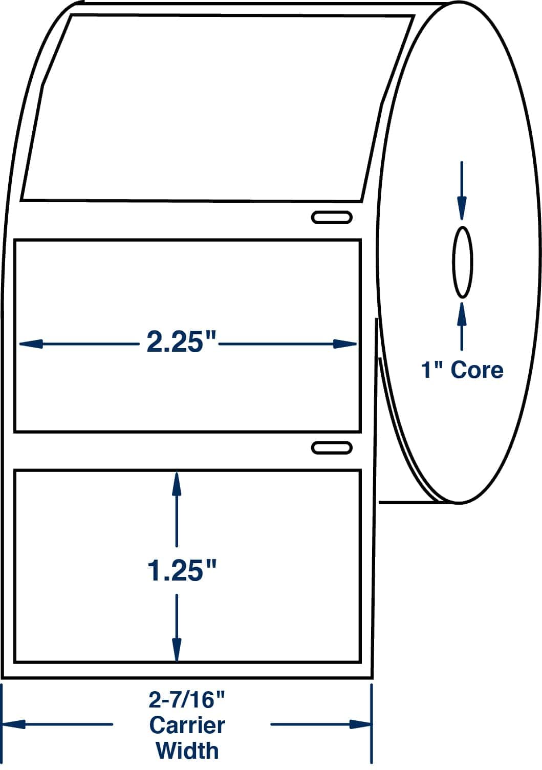 LINE42 Compatible DYMO 30334 2-1/4" x 1-1/4" Multipurpose Barcode/FNSKU Labels, Compatible with DYMO Labelwriter 450, 4XL, Rollo & Zebra Desktop Printers, Perforated, 10 Rolls/10,000 Labels