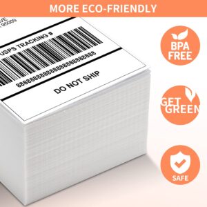 Phomemo 4x6 Thermal Label, Shipping Labels 4x6, Thermal Printer Labels, Fan-Fold Label, Permanent Adhesive, Commercial Grade, 500 Labels