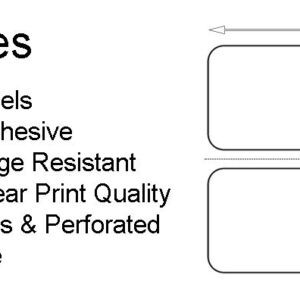 Nextphase Packaging Direct Thermal Labels - 3" x 1" - Perforated UPC Barcode FBA Address Labels with Premium Adhesive, Compatible with Zebra & Rollo Label Printers - 1 ROLL