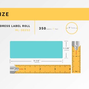 HOUSELABELS Compatible DYMO 30252 BL, LAV, OR, PK Address Labels (1-1/8" x 3-1/2"), Strong Permanent Adhesive, Compatible with DYMO LW 450, 4XL, Rollo & Zebra Desktop Printers, 4 Rolls /1400 Labels