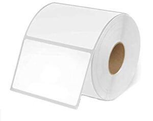 am-ink 3" x 2" multipurpose & shipping & address labels compatible with zebra & rollo label printer, premium adhesive & perforated (6-roll/4,500 labels)