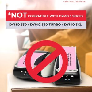 enKo [6 Rolls, 1800 Direct Thermal Labels] Pink Compatible for Colored Dymo Labels 30256 - Stickers Label (2-5/16 x 4") Use with Dymo, Rollo Thermal Printer as Shipping & Mailing Labels