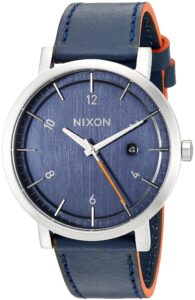 nixon men's a945863 rollo analog display japanese quartz blue watch