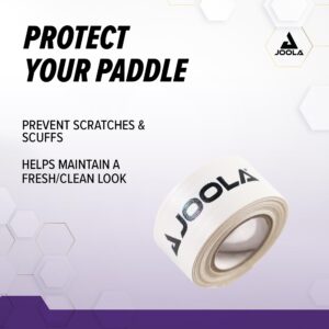 JOOLA Pickleball Paddle Edge Tape - Protects Edge Guard & Covers Lead Tape for Pickleball Paddles - White, Fits Any Brand & Most Sizes of Pickleball Rackets - 5 Meter Extra Long Roll for 6 Racquettes