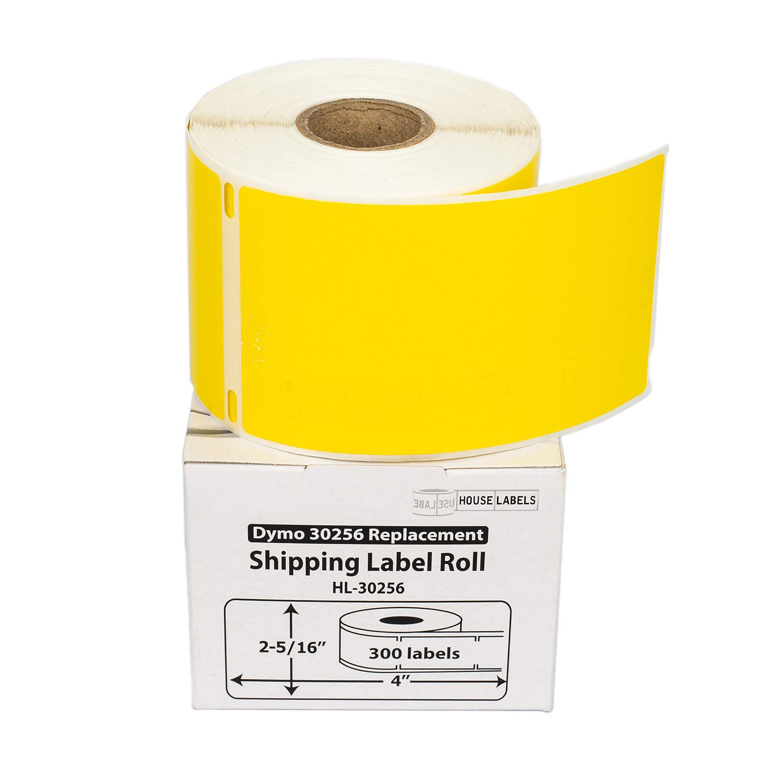 HOUSELABELS Compatible DYMO 30256 RED, Yellow, Green Shipping Labels (2-5/16" x 4"), Strong Permanent Adhesive, Compatible with DYMO LW 450, 4XL, Rollo & Zebra Desktop Printers, 3 Rolls /900 Labels