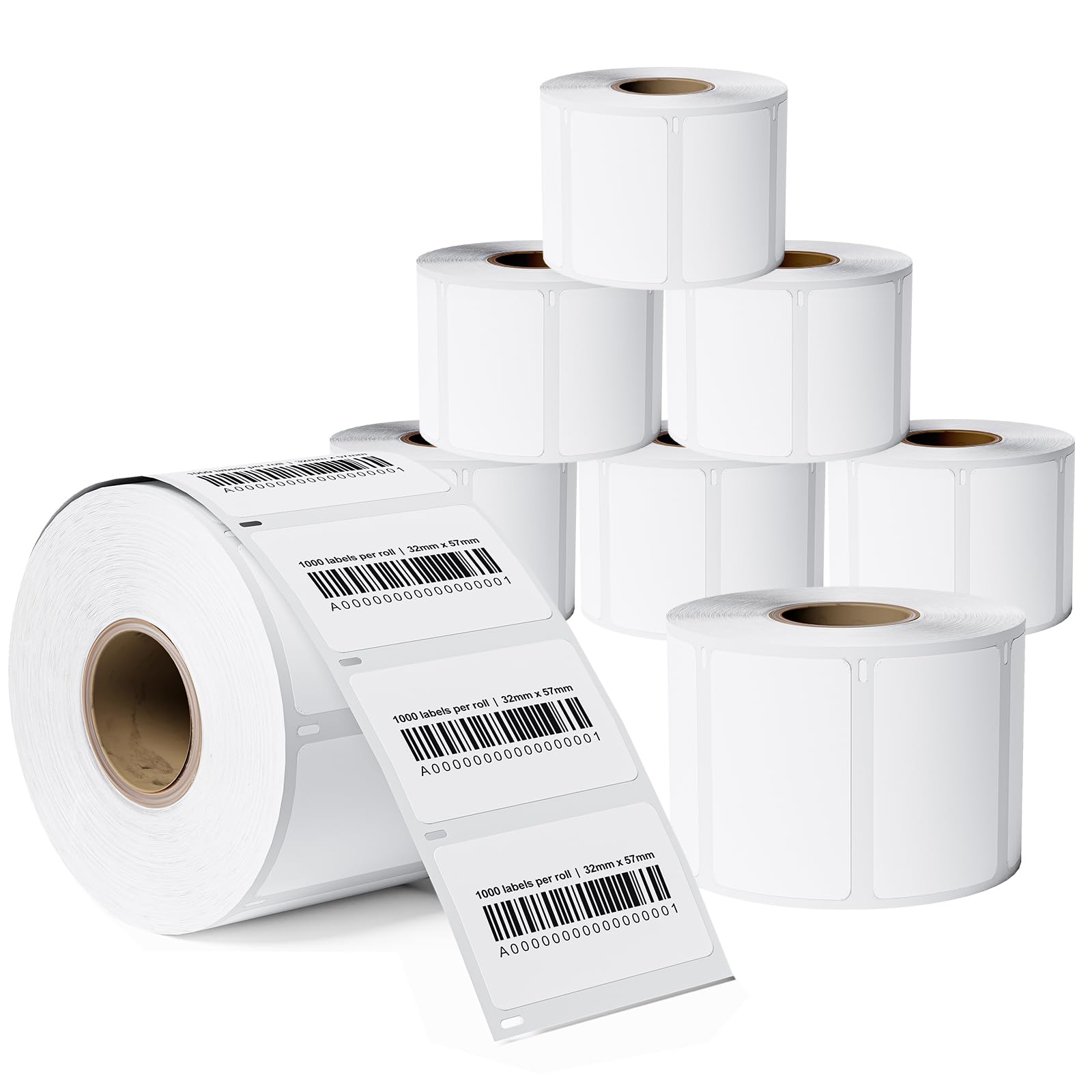 Replace Dymo Labelwriter 450 Turbo Labels 30334 Direct Thermal Labels 2.25" X 1.25”Compatible with DYMO 4XL, Rollo, Zebra Printer 2-1/4" x 1-1/4" LW Address Paper 1000 Labels Per Roll, 8 Rolls