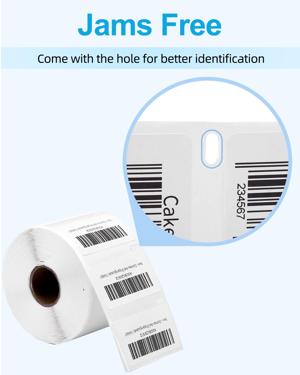 Replace Dymo Labelwriter 450 Turbo Labels 30334 Direct Thermal Labels 2.25" X 1.25”Compatible with DYMO 4XL, Rollo, Zebra Printer 2-1/4" x 1-1/4" LW Address Paper 1000 Labels Per Roll, 8 Rolls