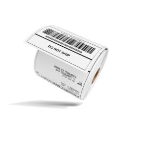 Thermal Labels 4" x 6", 2.42 lb, 1 Ream, 500 Sheets, White, D520BT Paper Compatible with Zoolion DYMO MUNBYN Omezizy Rollo JADENS Phomemo and Other 4x6 Shipping Label Printers.