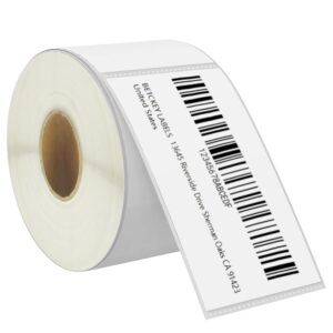 betckey - 2.25" x 4" (57 mm x 102 mm) multipurpose & shipping labels compatible with zebra & rollo label printer,premium adhesive & perforated [1 rolls, 350 labels]