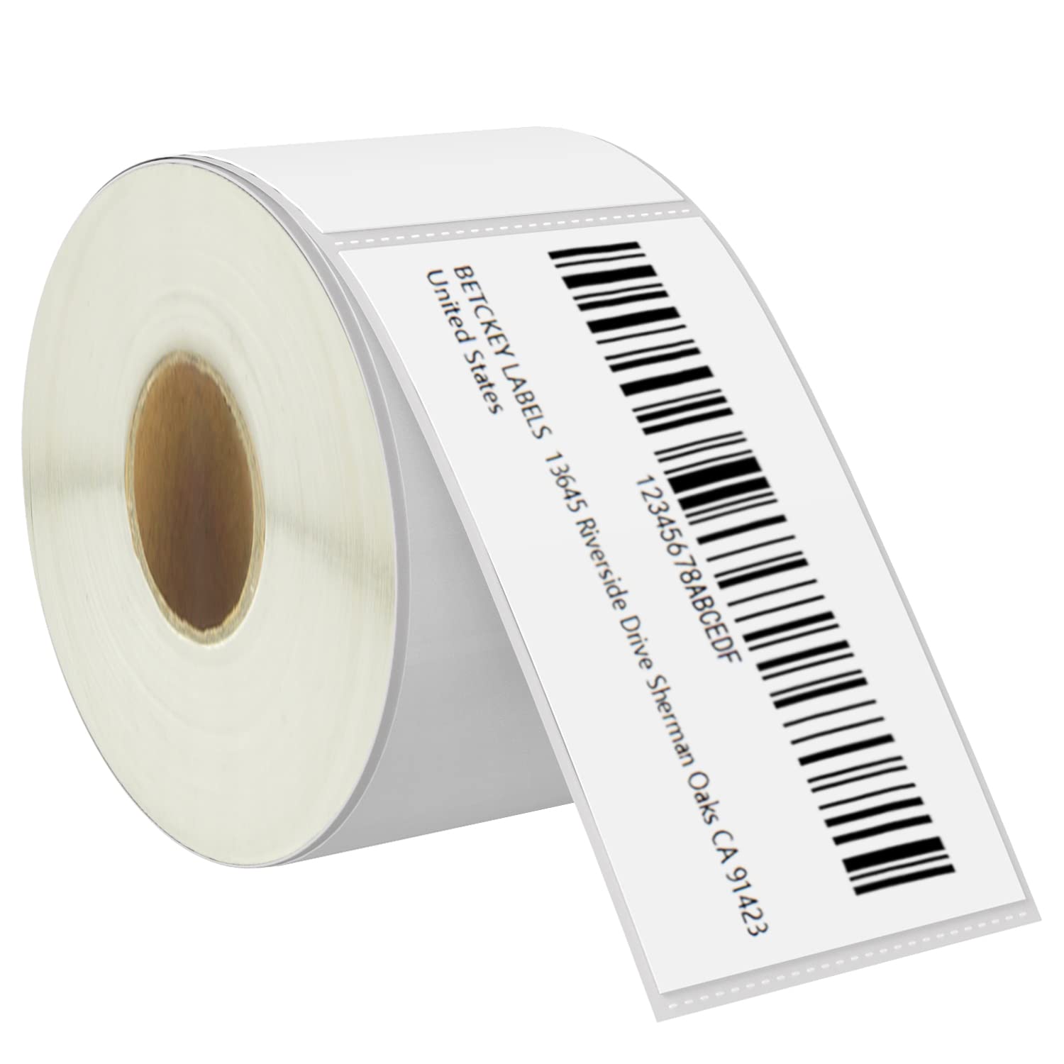 BETCKEY - 2.25" x 4" (57 mm x 102 mm) Multipurpose & Shipping Labels Compatible with Zebra & Rollo Label Printer,Premium Adhesive & Perforated [1 Rolls, 350 Labels]