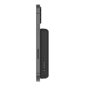 Belkin BoostCharge Wireless Power Bank 5K w/MagSafe Compatible 7.5W Charging, Built-in Pop-up Kickstand - Compatible w/iPhone 15, 15 Plus, 15 Pro, 15 Pro Max, iPhone 14, AirPods, and More - Black