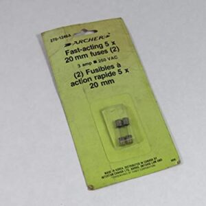 Archer 270-1246A Fast Acting Fuse 3A 250V 2 Pack