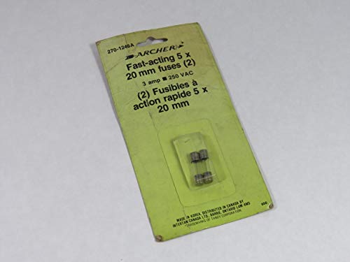 Archer 270-1246A Fast Acting Fuse 3A 250V 2 Pack