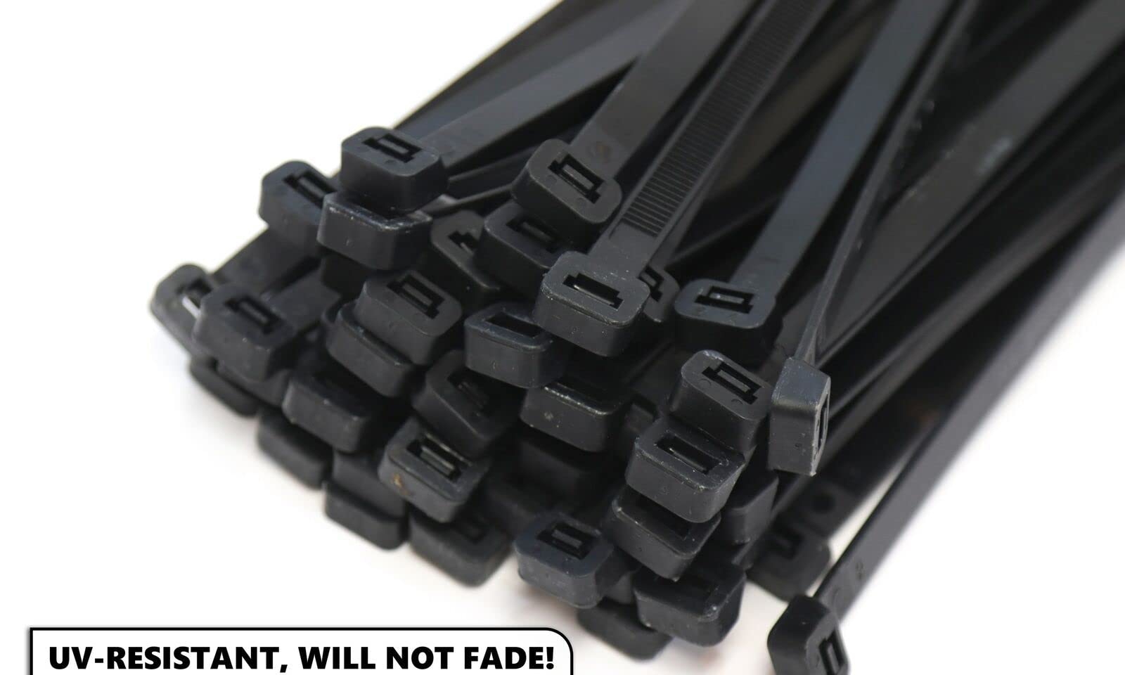 500 Extreme Heavy Duty 36" 175 Pound ZZip Cable Ties Nylon Wrap Wide Black 270a mount black UV wire electrical