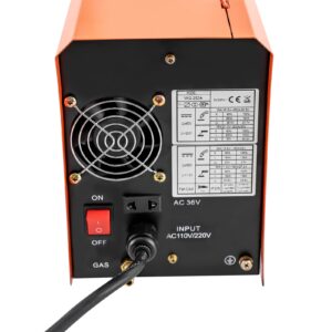 270A Portable Welding Machine, MIG/ARC/Lift TIG 3 In 1 Gas Welder Machine, 110/220V Dual Voltage Gas Welder, Flux Core Welder Inverter (270A, Orange)