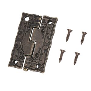 Bronze Butt Hinges, 10Pcs 270¡ã Box Hinges Cabinet Door Antique, Kitchen Cabinet Cupboard Hinges, Folding Butt Hinges for Home Kitchen Furniture Hardware, Bronze Butt Hinges, 10Pcs 270?? Box Hinge