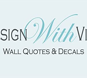 Vinyl Wall Quote Decals for Home - Water Wave Tide Surge Ocean Stylish Wall Sticker for Easy Home Decoration - Size: 14 Inch X 14 Inch