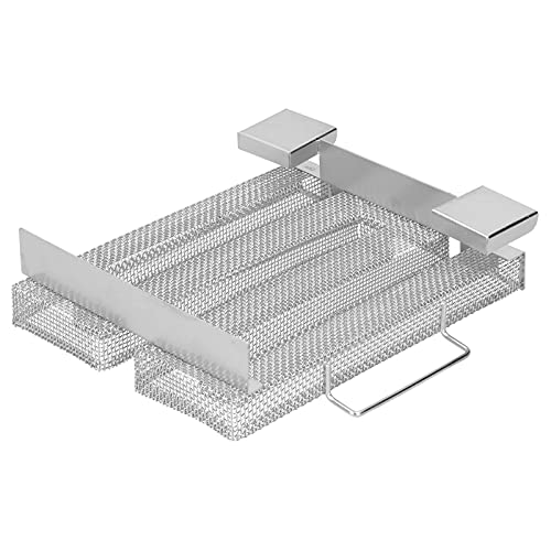 AUNMAS Cold Smoke Generator for Cold Smoke Generator, Smoker Tray BBQ High M Shaped Cold Smoke Generator Barbecue Net BBQ Smoker Grill for Cold Hot Smoking Cheese Pork