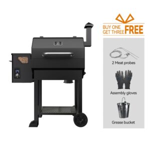 Z GRILLS 2023 Pellet Grill with PID 2.0 Control, Extra-large Cooking Area and Meat Probes for Outdoor BBQ, SMOKE BEAST 10502B