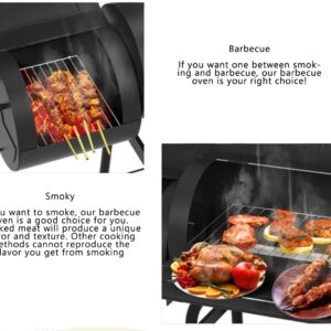 Charcoal grills gas grill weber grill Charcoal Grill Barbecue Oven with Side Fire Box and Offset Smoker, BBQ Outdoor Picnic, Camping, Patio Backyard Cooking