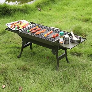 Barbecue Grill, Charcoal Grill, Portable BBQ Griddle, Compact Foldable Grill, Camping Smoker Grill, Outdoor Cooking for Travel, Barbecue Camping, Picnic, Patio, Hiking