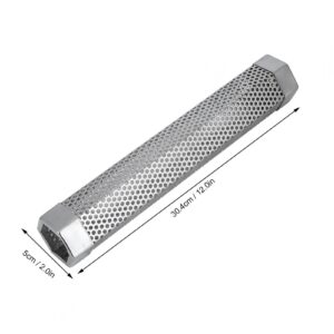 BWLZSP Portable 12in Stainless Steel BBQ Smoker Tube Barbecue Accessory for Electric Gas Charcoal Grill Smokers, Smoker Tube BBQ Smoker BBQ Smoker Tube(Hexagonal)