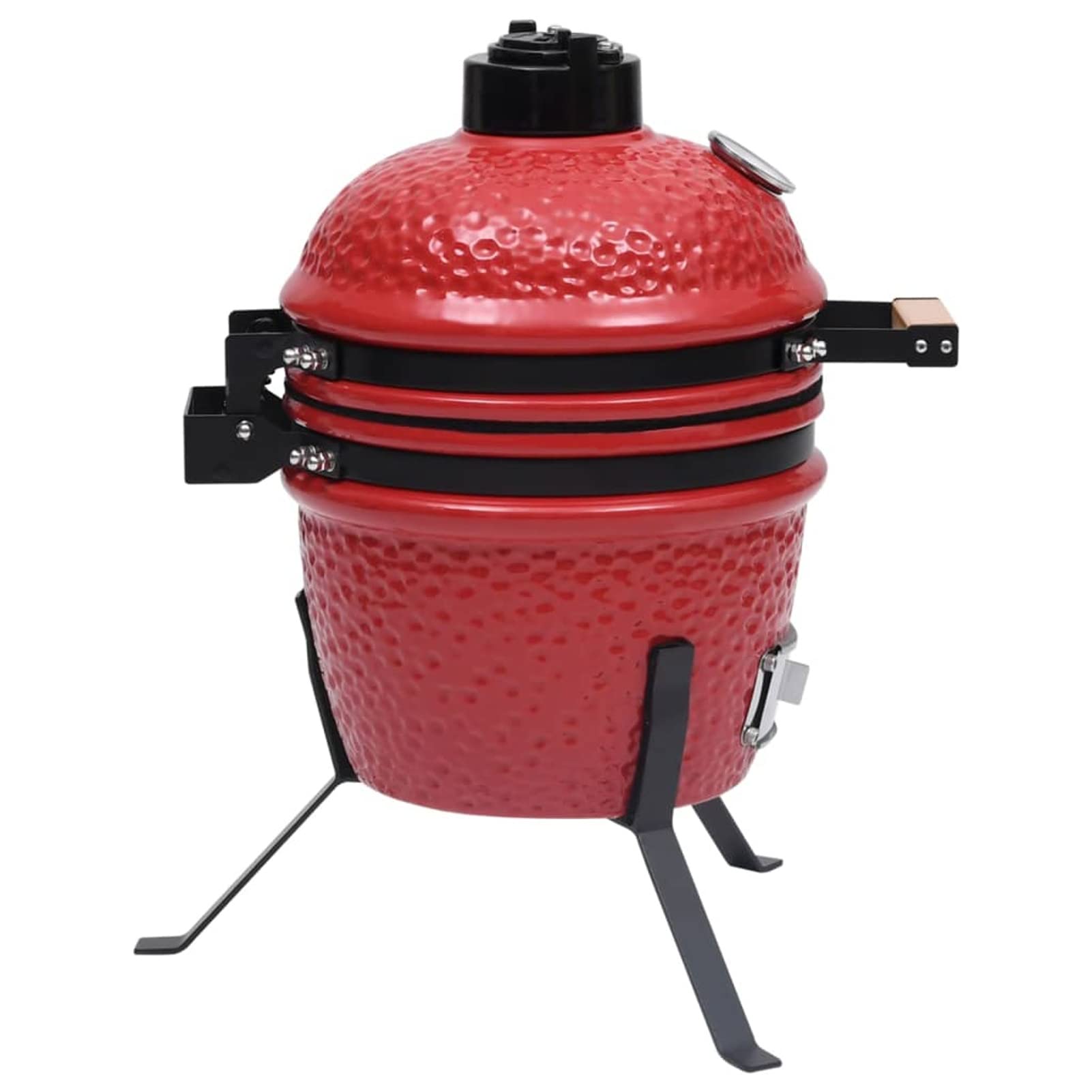 GaRcan 2-in-1 Kamado Barbecue Grill Smoker Ceramic 56 cm Red