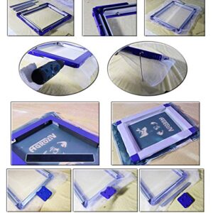 TECHTONGDA 16x20 Inch Screen Frame Mesh Silk Screen Printing Mesh Stretching Frame Glue Free Stretch Screen Frame