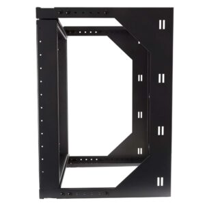 Networx 18U Adjustable Depth Open Frame Swing Out Wall Mount Rack - 301 Series, Flat Packed