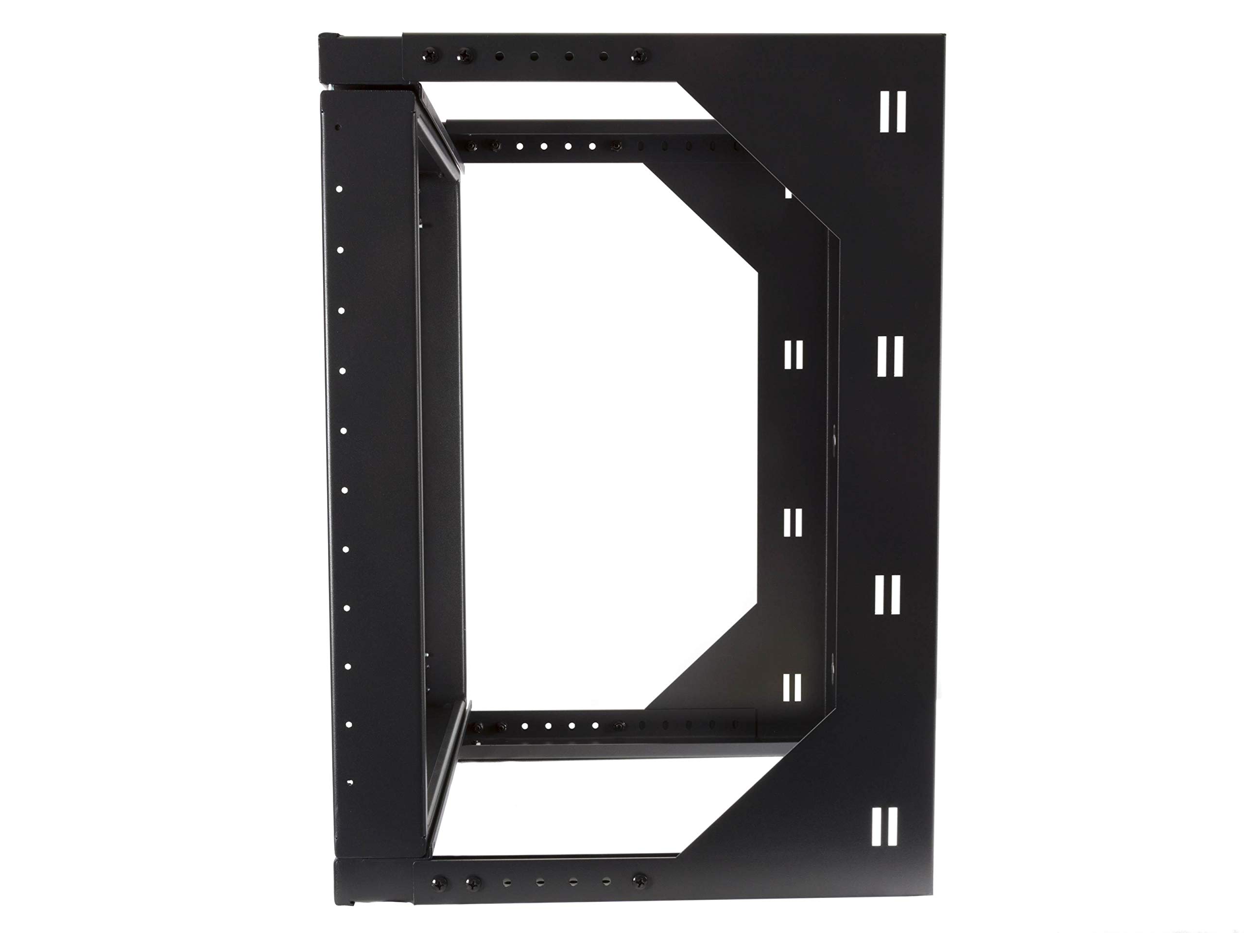 Networx 18U Adjustable Depth Open Frame Swing Out Wall Mount Rack - 301 Series, Flat Packed