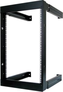 16u open wall mount frame rack - adjustable depth 18"- 30"