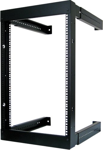 16U Open Wall Mount Frame Rack - Adjustable Depth 18"- 30"