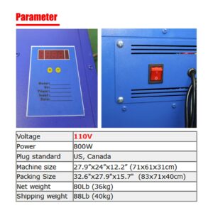 TIANIUSEEN 4 Layers Screen Drying Cabinet 21 * 25inch Screen Printing Plate Drying Box Equipment Temperature Control Plate Heating 800W 110V