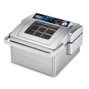 waring commercial wcv300 vacuum sealer, silver 2 gallon bag capacity