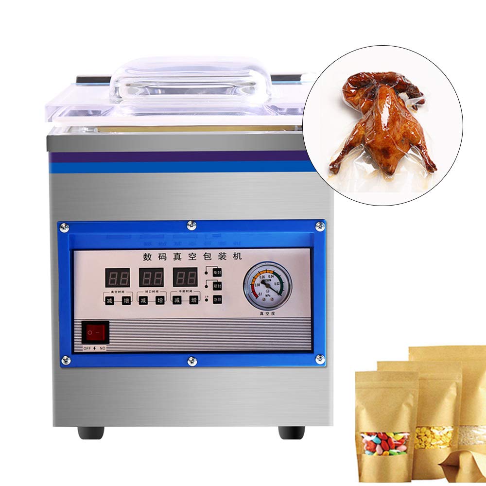 Vacuum Sealer Food Saver Vacuum Sealer Machine 360W Commercial Vacuum Sealer Automatic Digital Vacuum Packing Sealing Machin for Kitchen Food Preservation