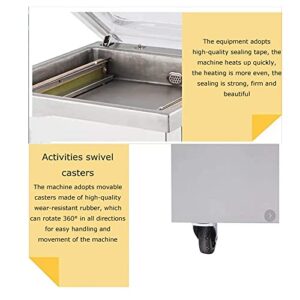 HayWHNKN Single Chamber Vacuum Packaging Machine 20inch Sealing Bar Commercial Food Vacuum Chamber Sealer Dry&Moist Food Dual