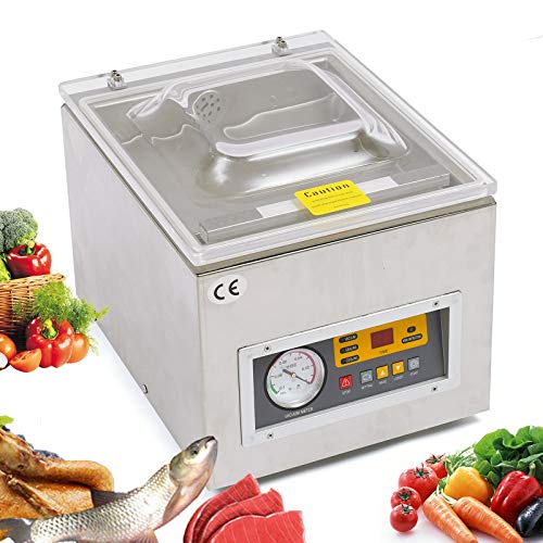 Commercial Chamber Vacuum Sealer, 110V10.2" Sealing Vacuum Food Sealers Vacuum Packing Machine for Fresh Meats, Vegetables, Food Saver